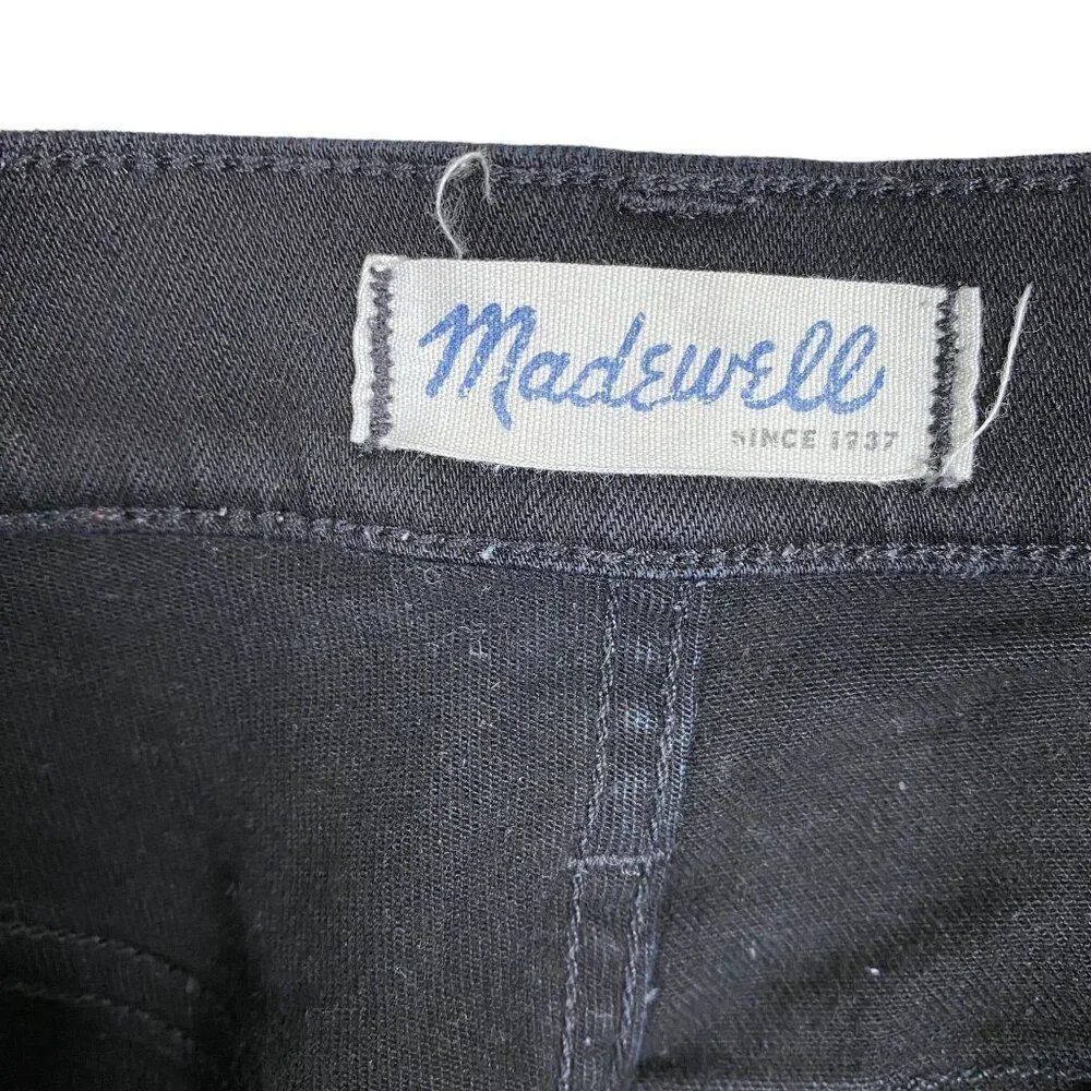 Madewell High Riser Skinny Jeans Black Size 28
